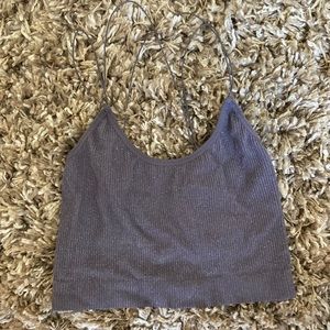 Urban Outfitters Gray Sparkle Top